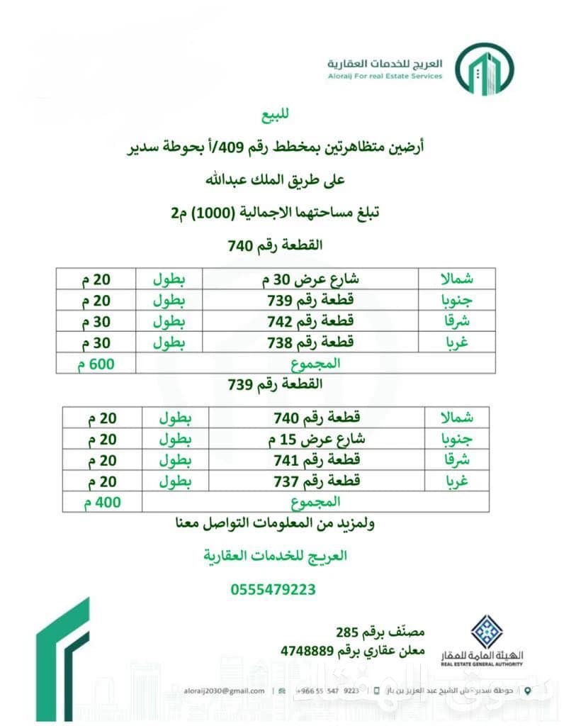 بيع اراضي