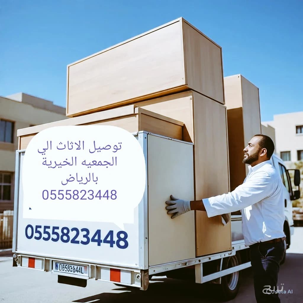 توصيل الاثاث الي الجمعيه الخيرية بالرياض