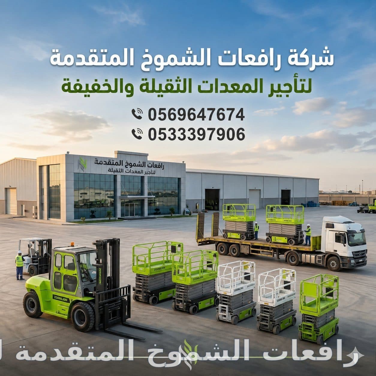 رافعات شوكية فوركليفت للايجار في الدمام