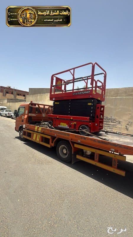 سيزر لفت للايجار في مكة | تاجير رافعة مقصية سقالات كهربائية معدات ثقيلة 5