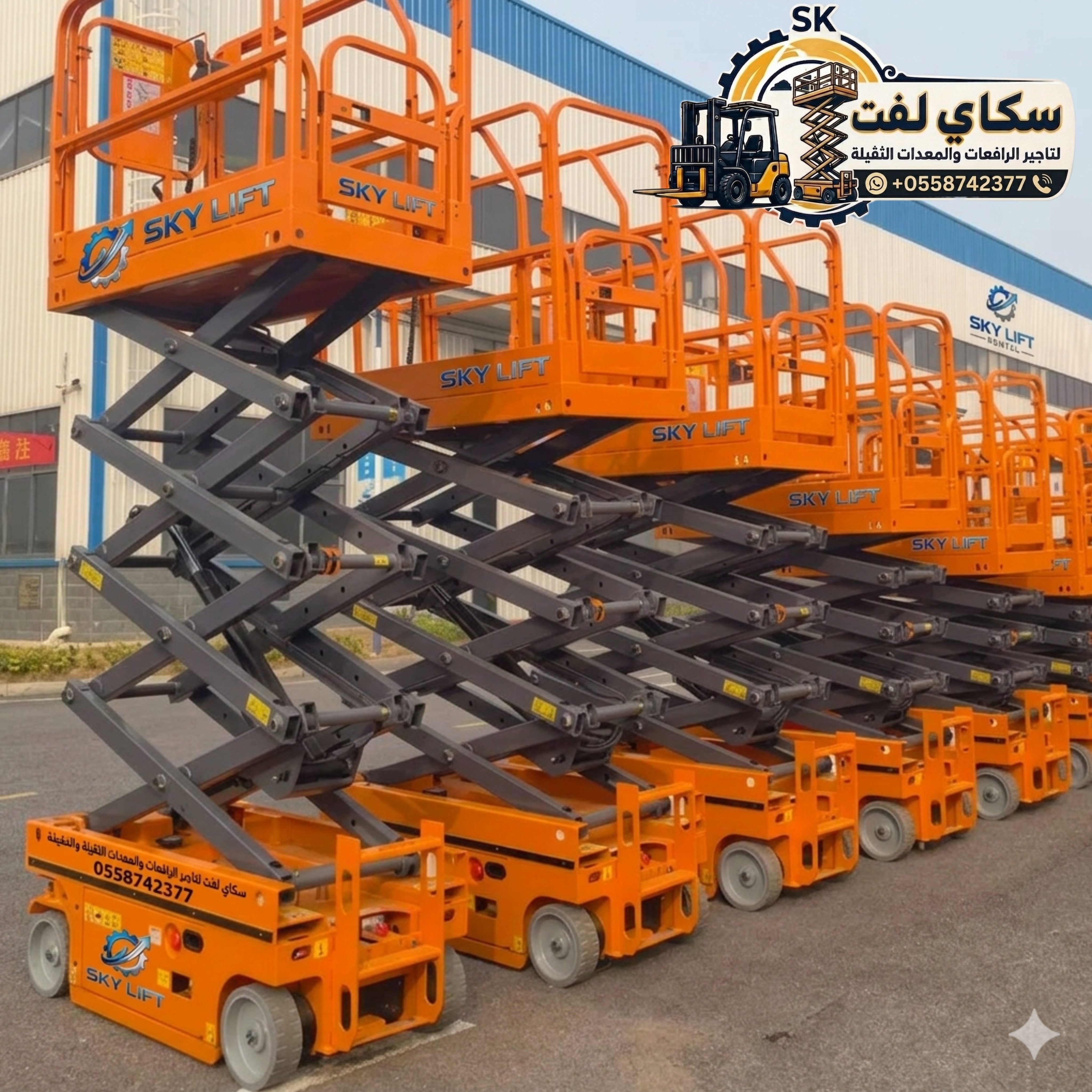 سيزر لفت للايجار في جده رافعات مقصيه للايجار في جده كهرباء ديزل