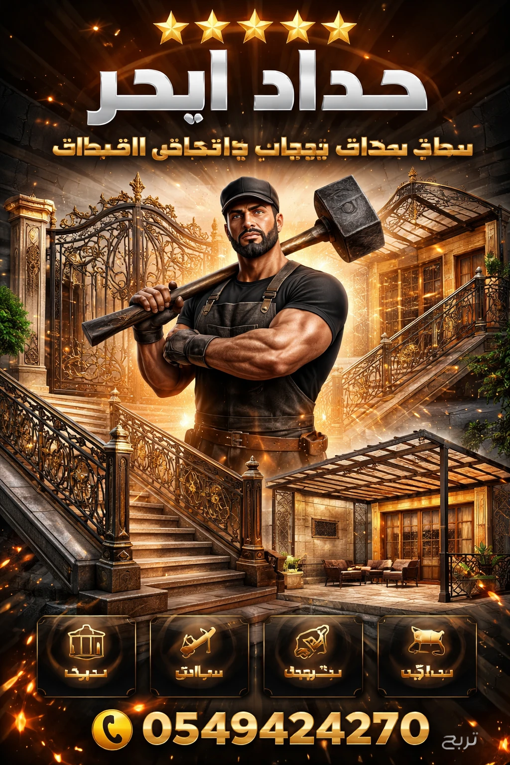 حداد ابواب ابحر 0549424270